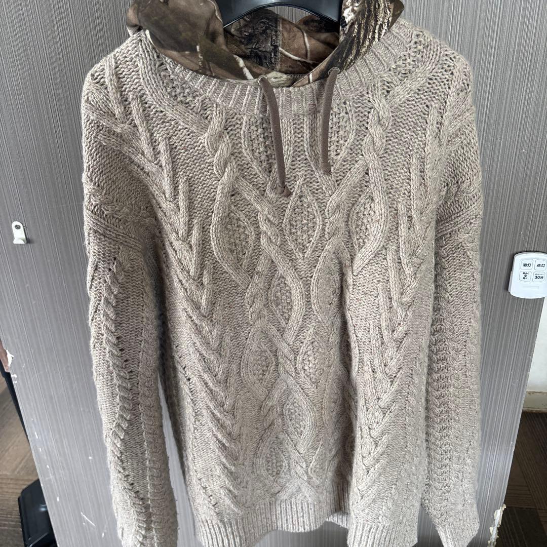 supreme 25aw Cable Hooded Sweater リアルツリー