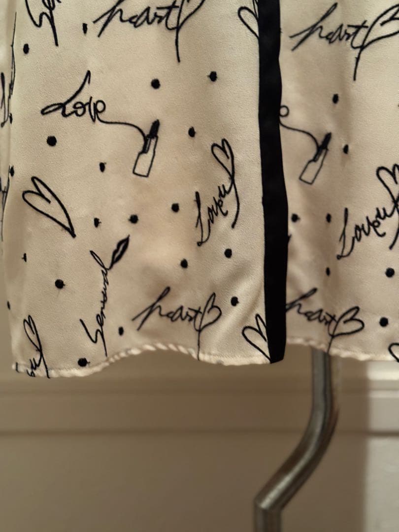 グレースコンチネンタル　モチーフ刺繍シャツワンピース　36