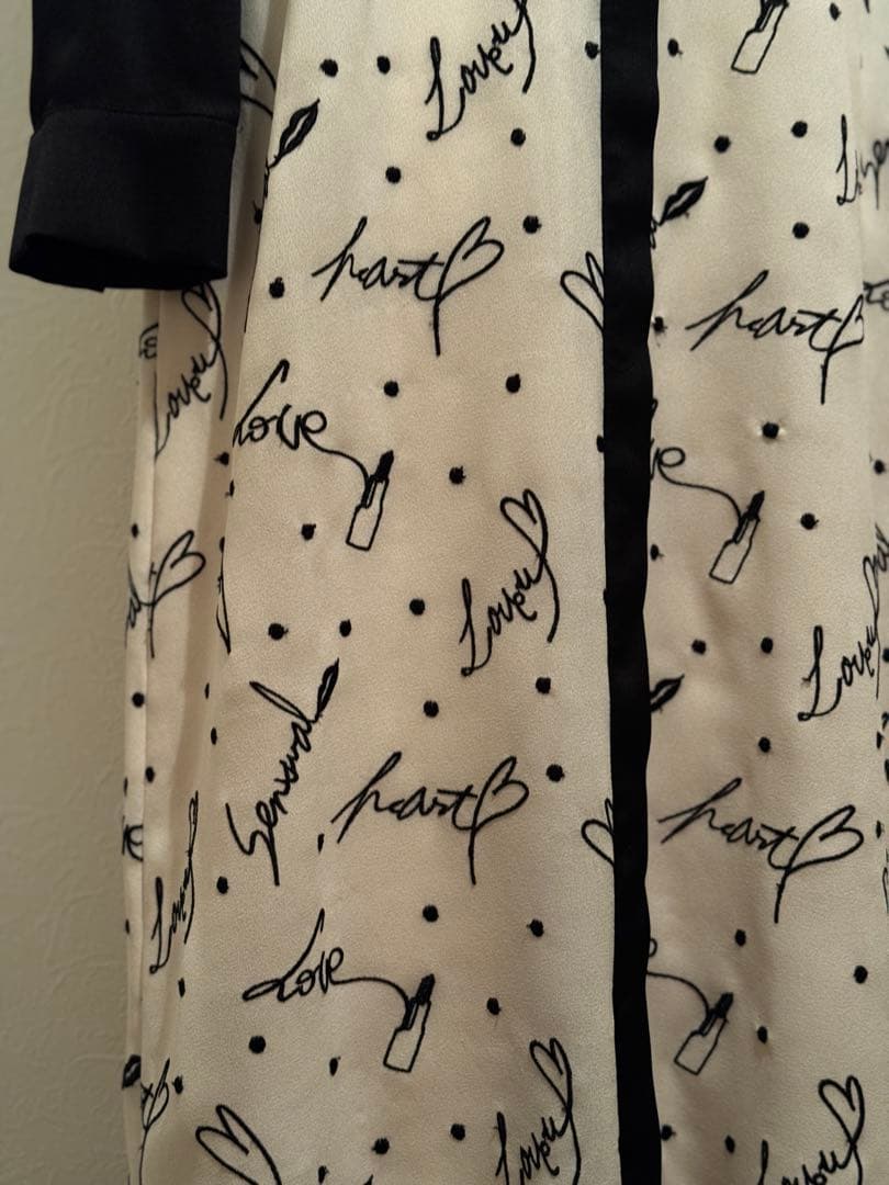 グレースコンチネンタル　モチーフ刺繍シャツワンピース　36