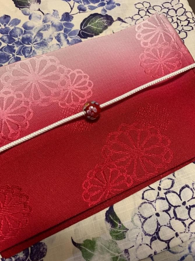 おまかせ下駄＋おまかせ黄色系の兵児帯つき◆◆高級変わり織◆涼し蒼紫陽花