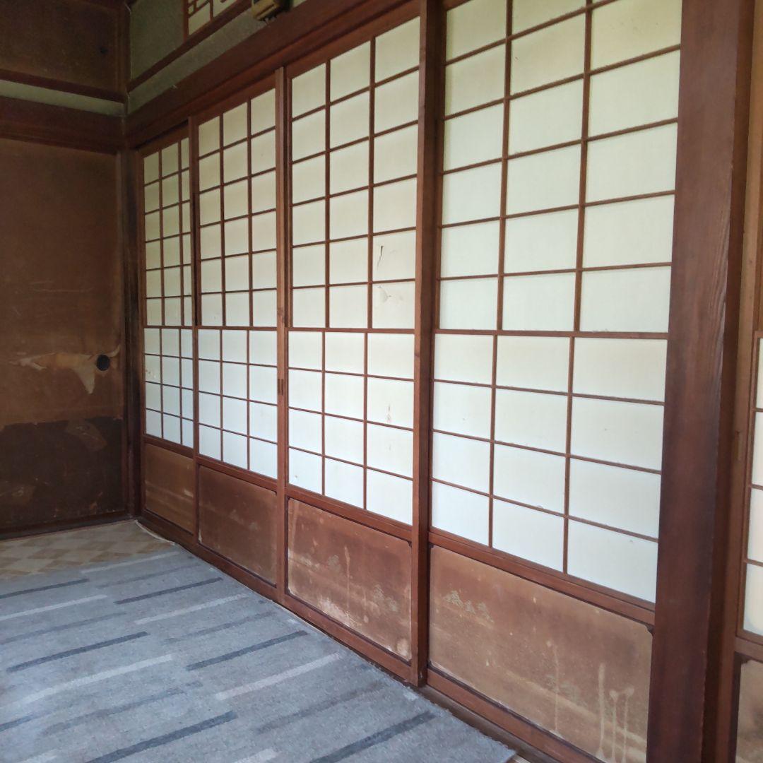 専用　直接引取　雪見障子　障子　建具　昭和　古民家　４枚組　リフォーム