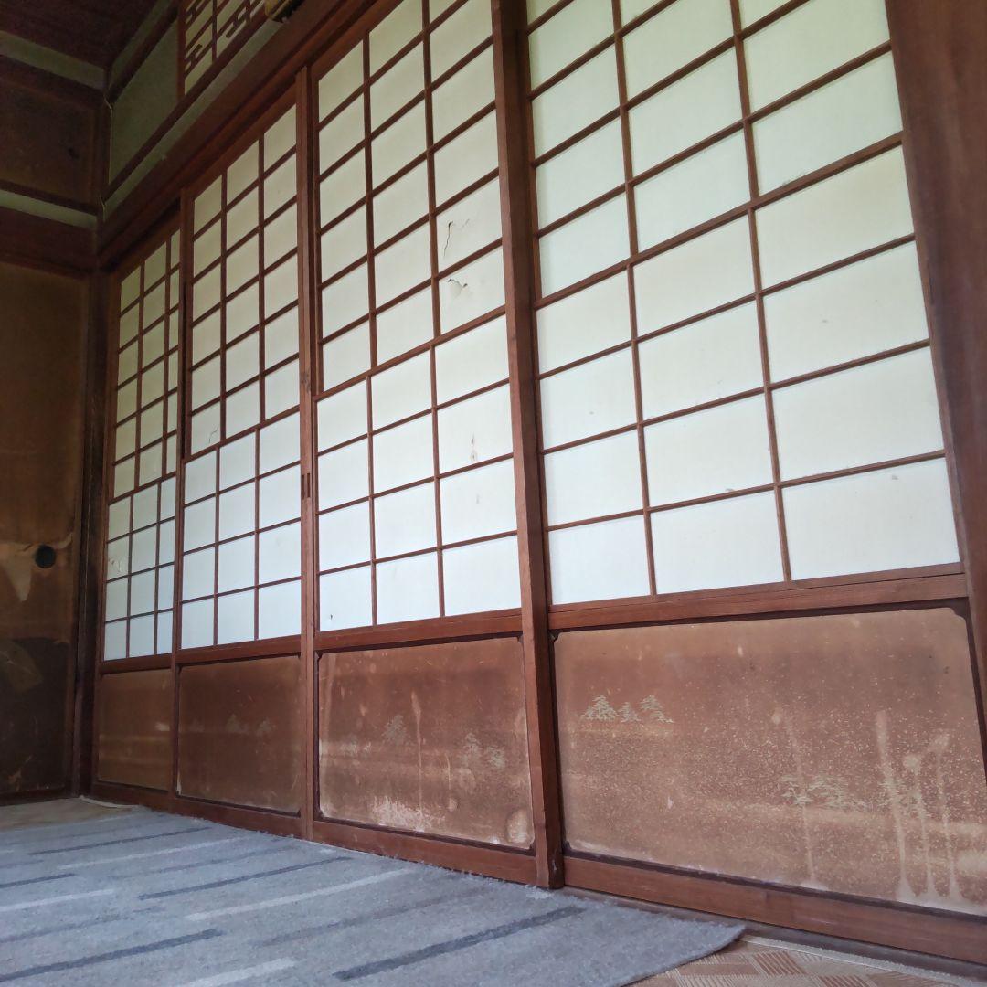専用　直接引取　雪見障子　障子　建具　昭和　古民家　４枚組　リフォーム