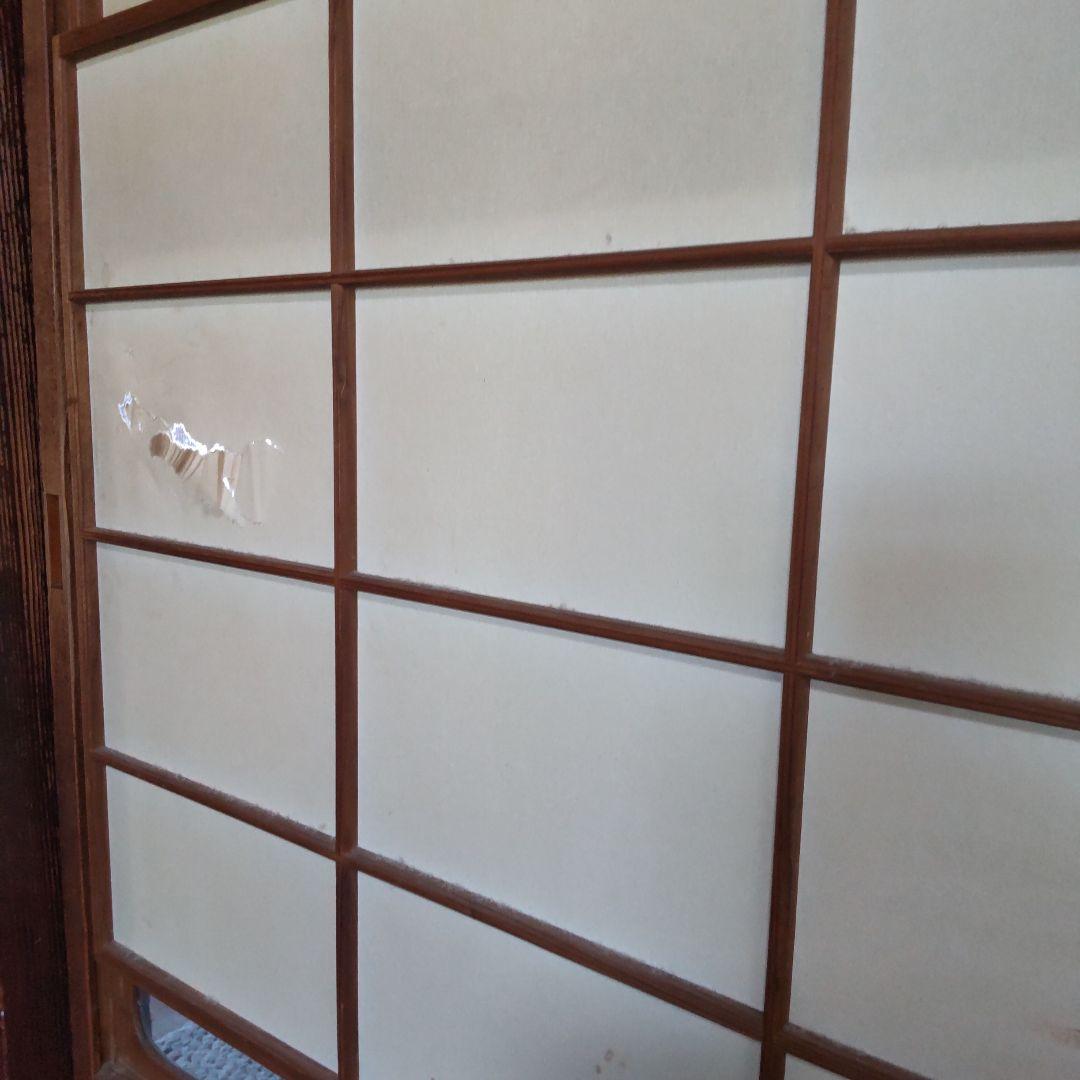 専用　直接引取　雪見障子　障子　建具　昭和　古民家　４枚組　リフォーム