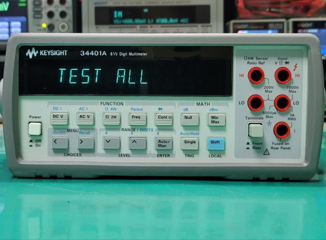 HP/Agilent 34401A 6.5桁 デジタルマルチメーター測定良好