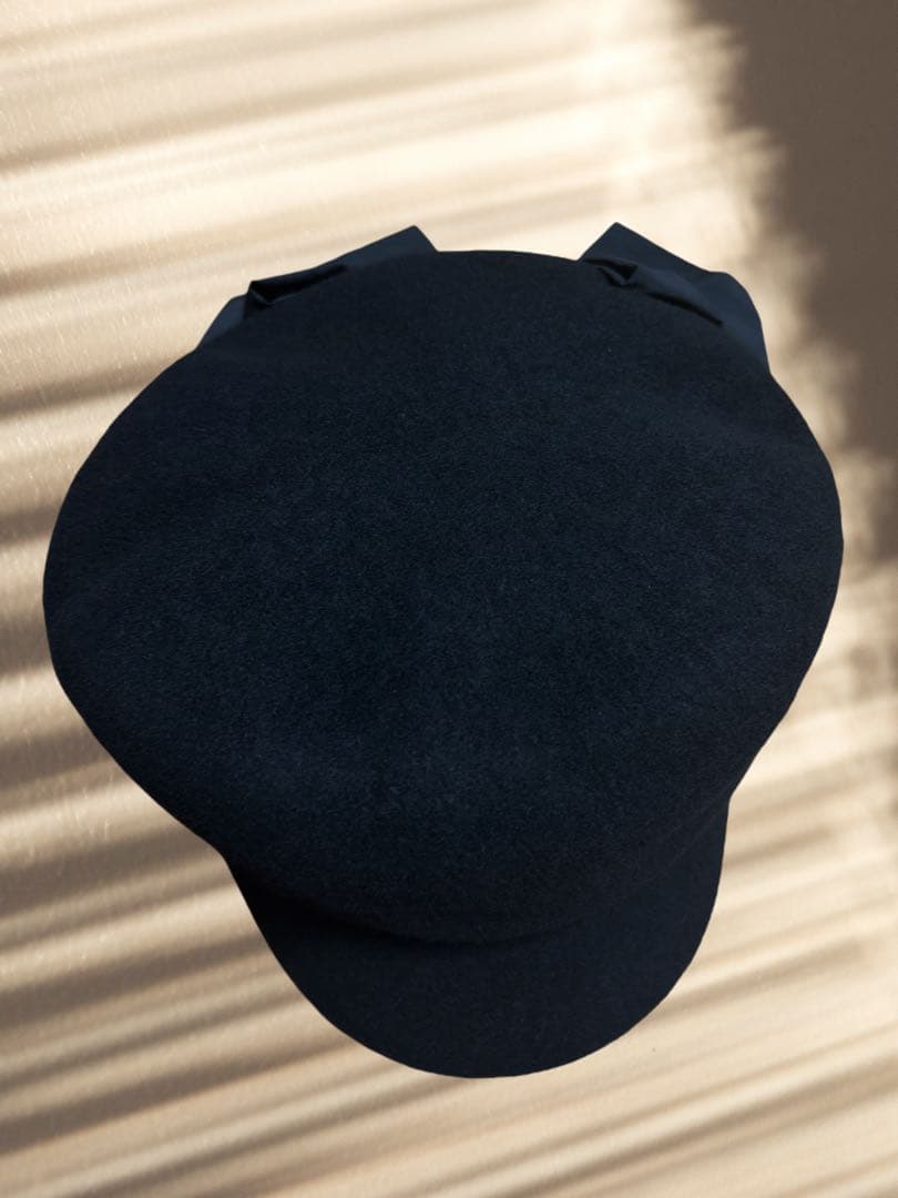 CA4LA 未使用　リボンマリンCAS カシラ　バラ色の帽子　大きなバックリボン