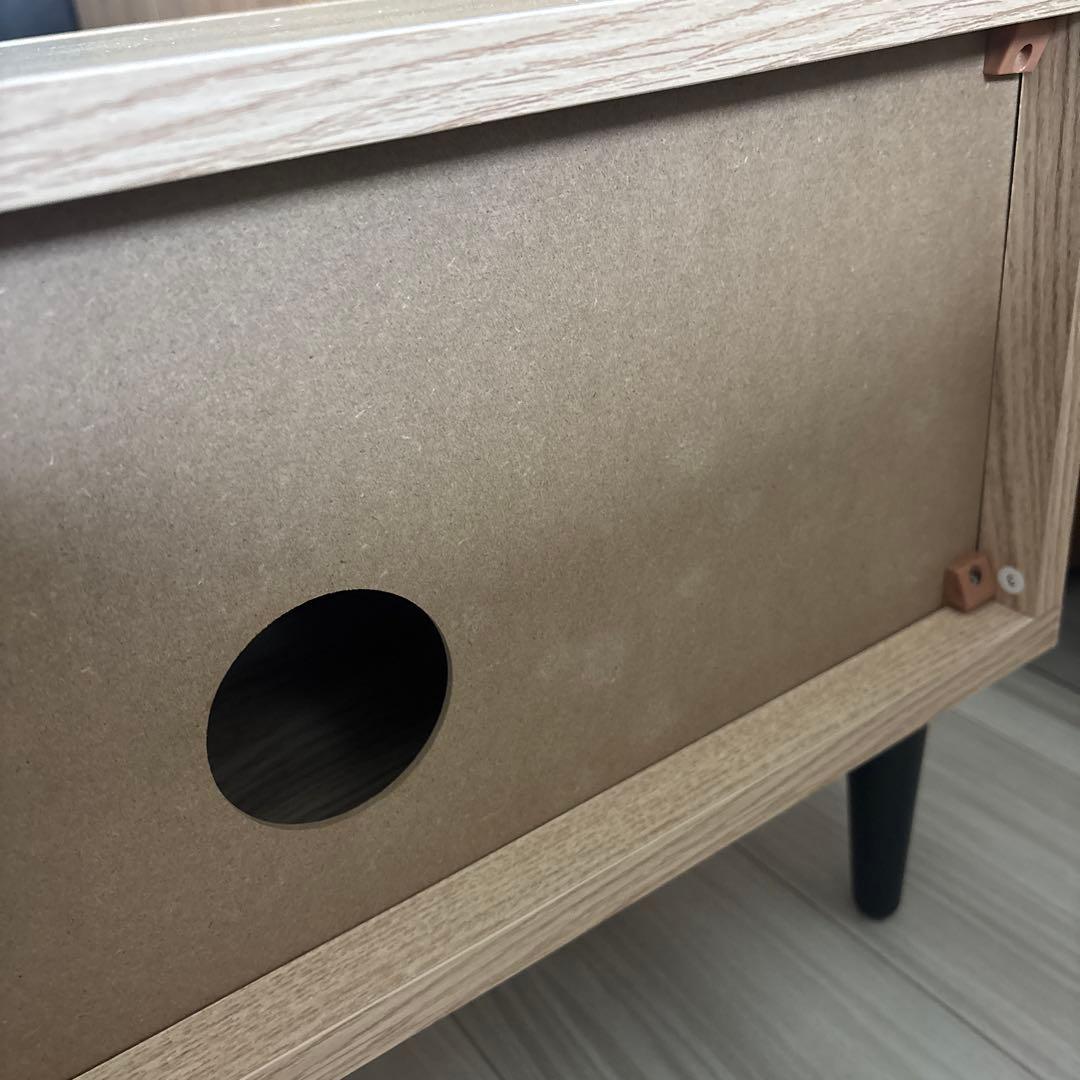 ナチュラル　オーク　木目　テレビ台　ラタン調　150cm