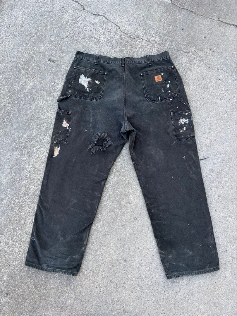 カーハート　ダブルニー　ブラック　w40