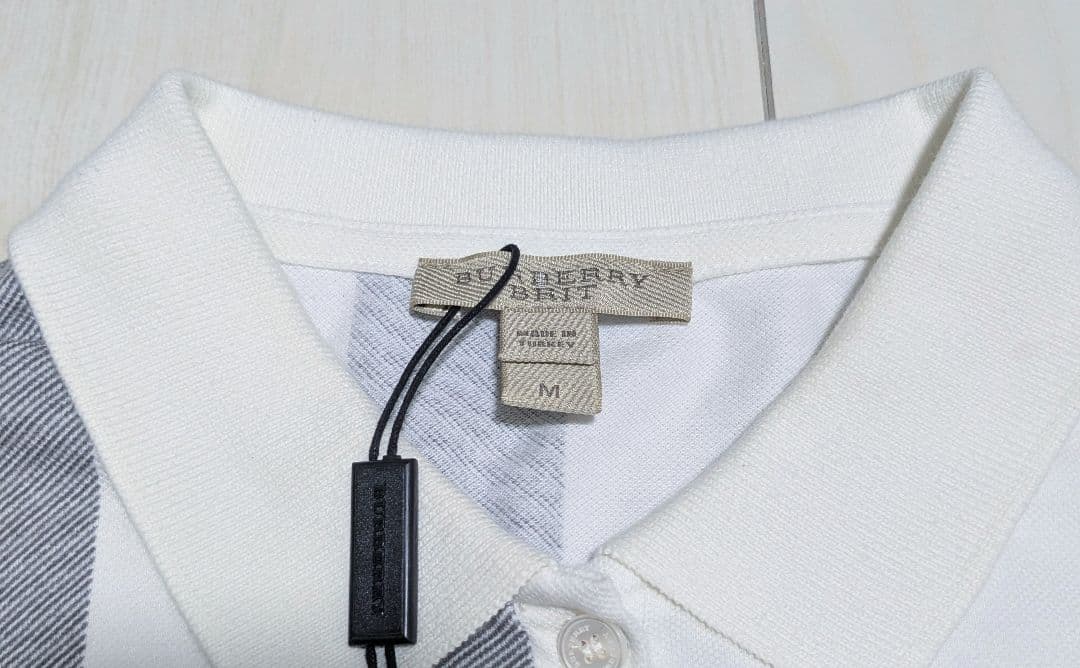 未使用★バーバリーブリット ポロシャツ 半袖 メガチェック ノバチェック
