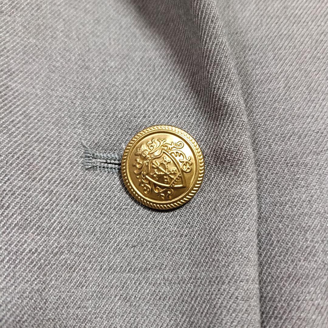 【美品】ミラオーウェン 金ボタン ダブルブレザー ジャケット グレー