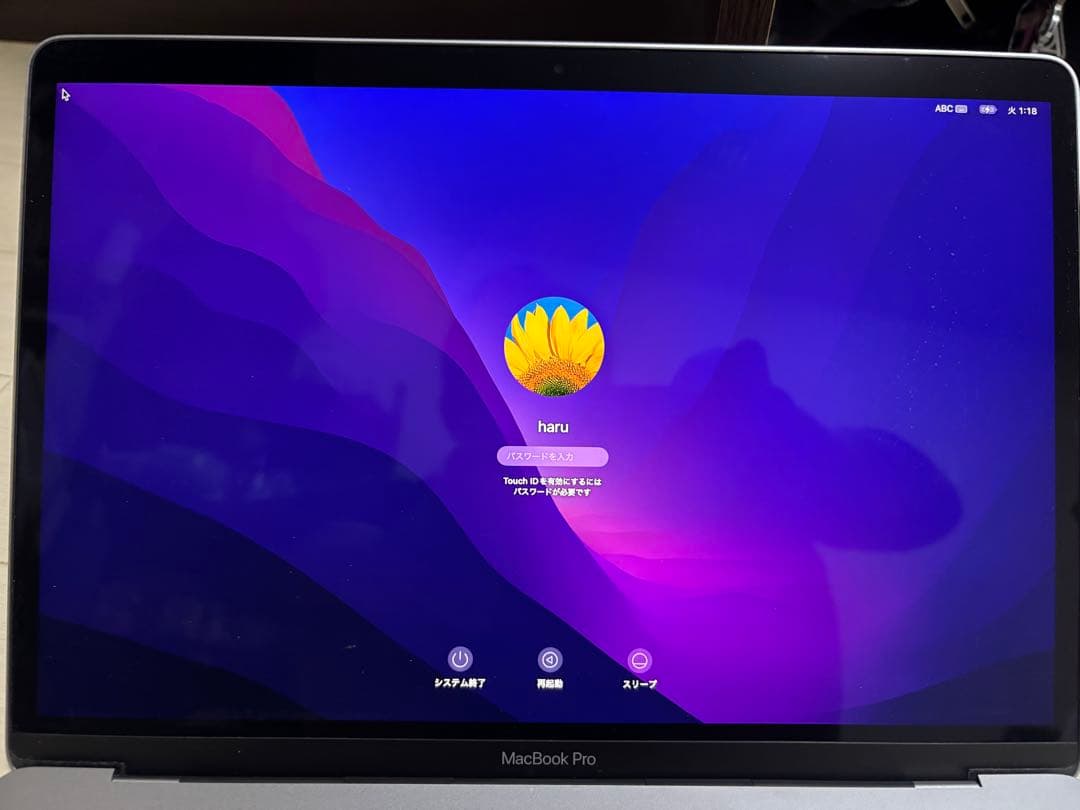 Apple MacBook Pro 13インチ M1 2TB ジャンク品