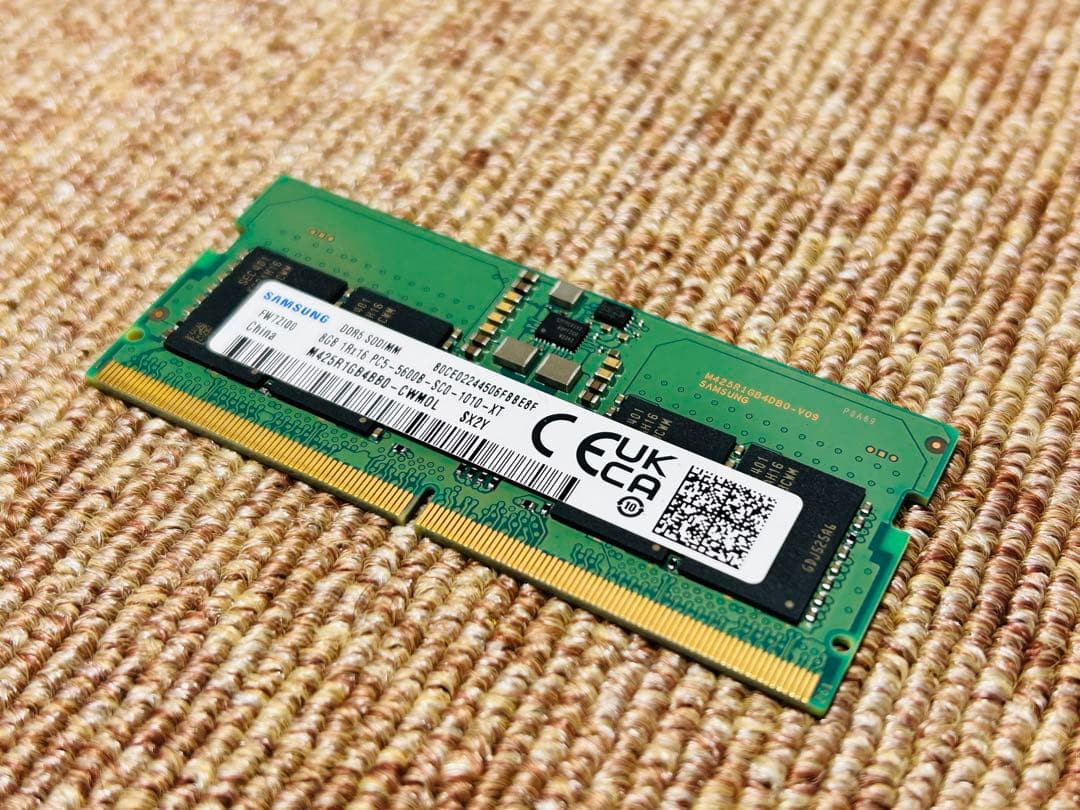 DDR5 5600 16GB SODIMM ノート用 Samsung ベアボーン
