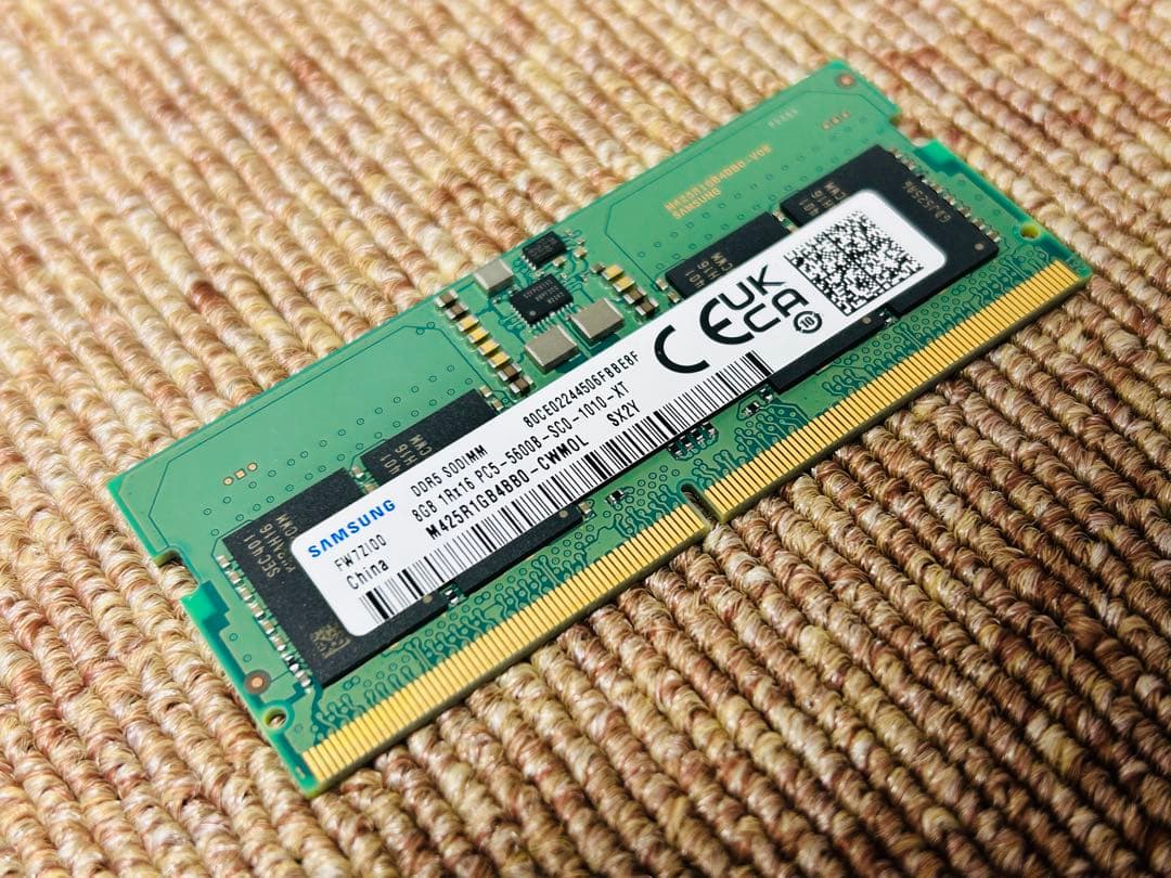 DDR5 5600 16GB SODIMM ノート用 Samsung ベアボーン