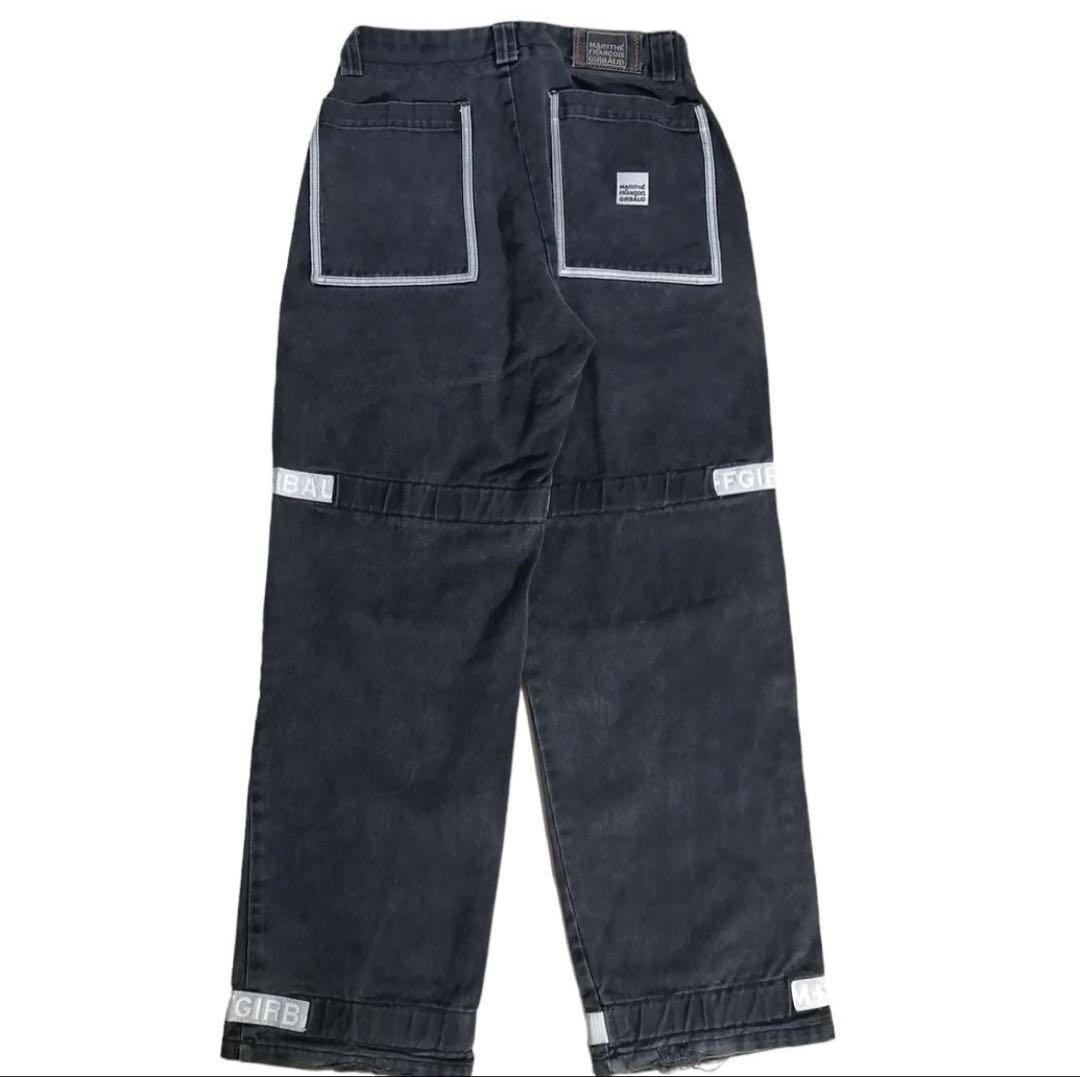 マリテフランソワジルボー ブラックデニム シャトルパンツ W36