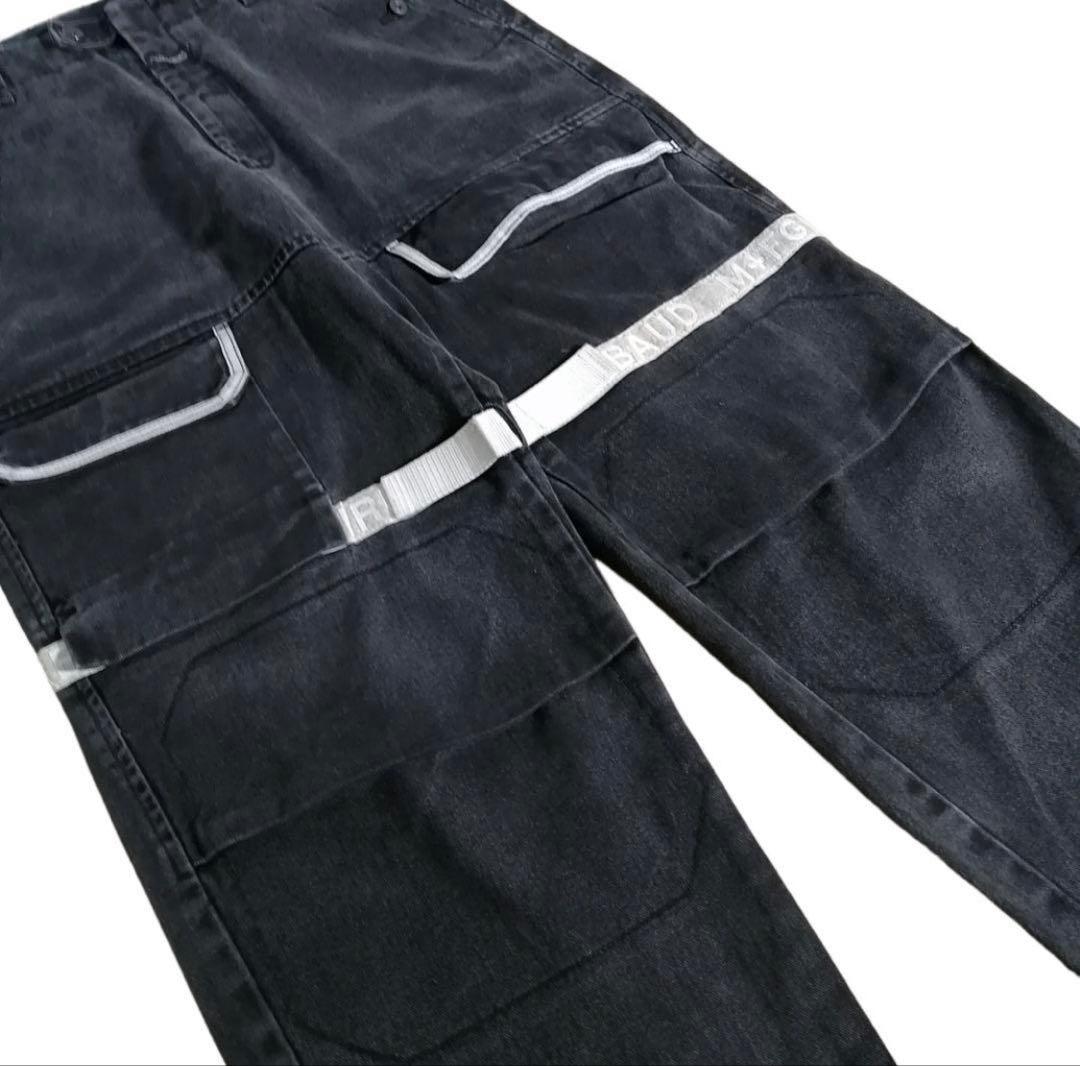マリテフランソワジルボー ブラックデニム シャトルパンツ W36
