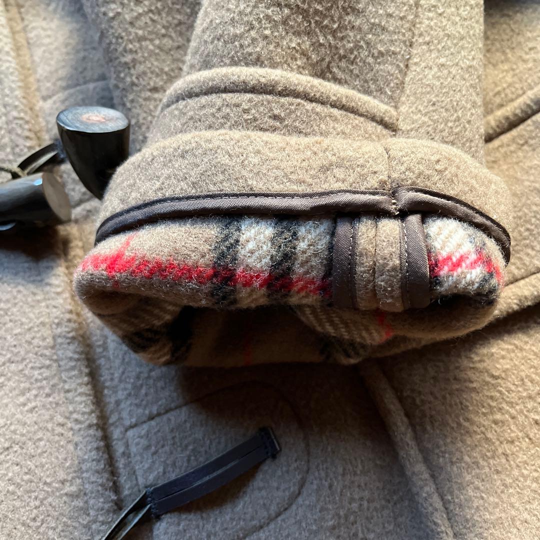 【ファンファン】バーバリー　ノバチェック　キャメル　ダッフルコート　英国製