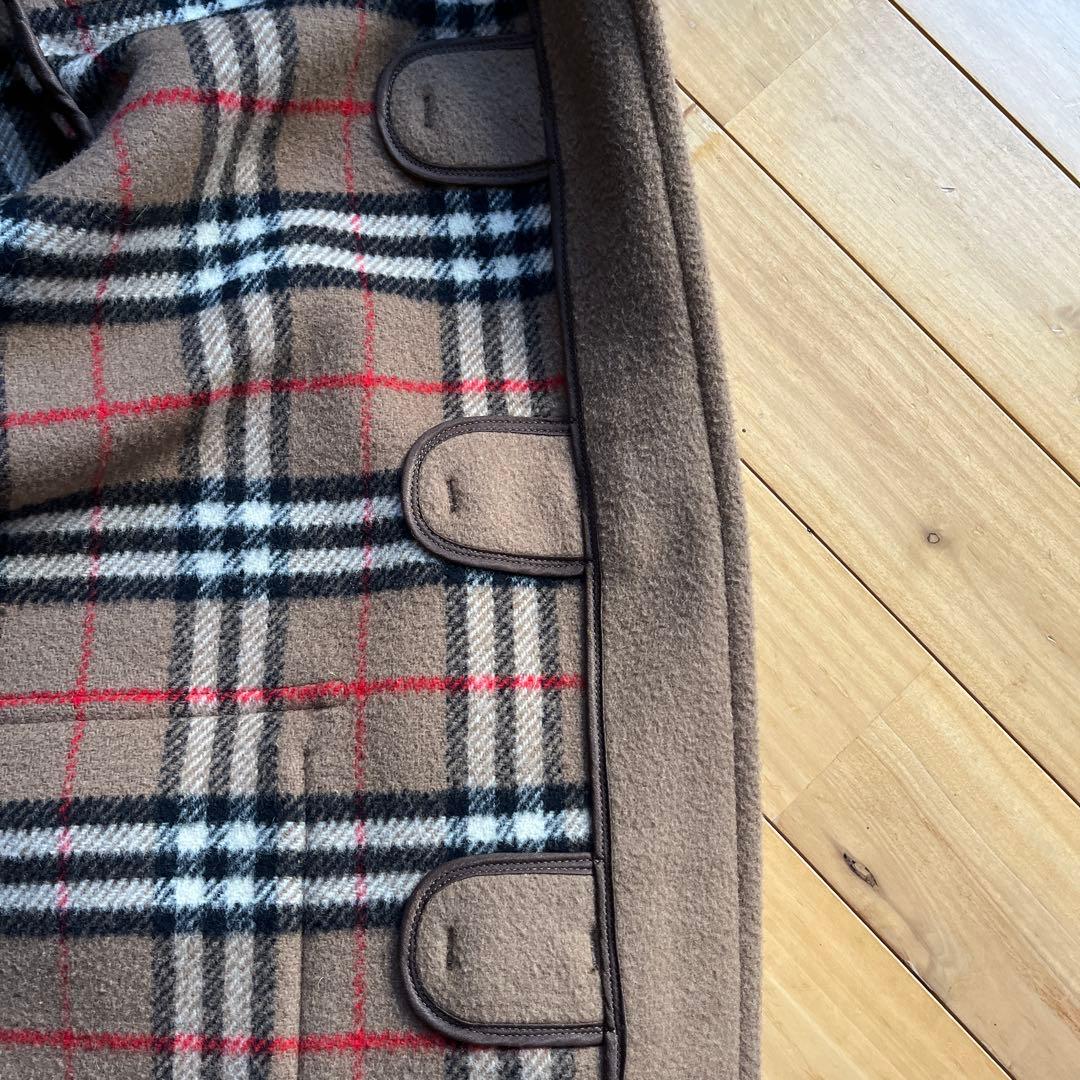 【ファンファン】バーバリー　ノバチェック　キャメル　ダッフルコート　英国製