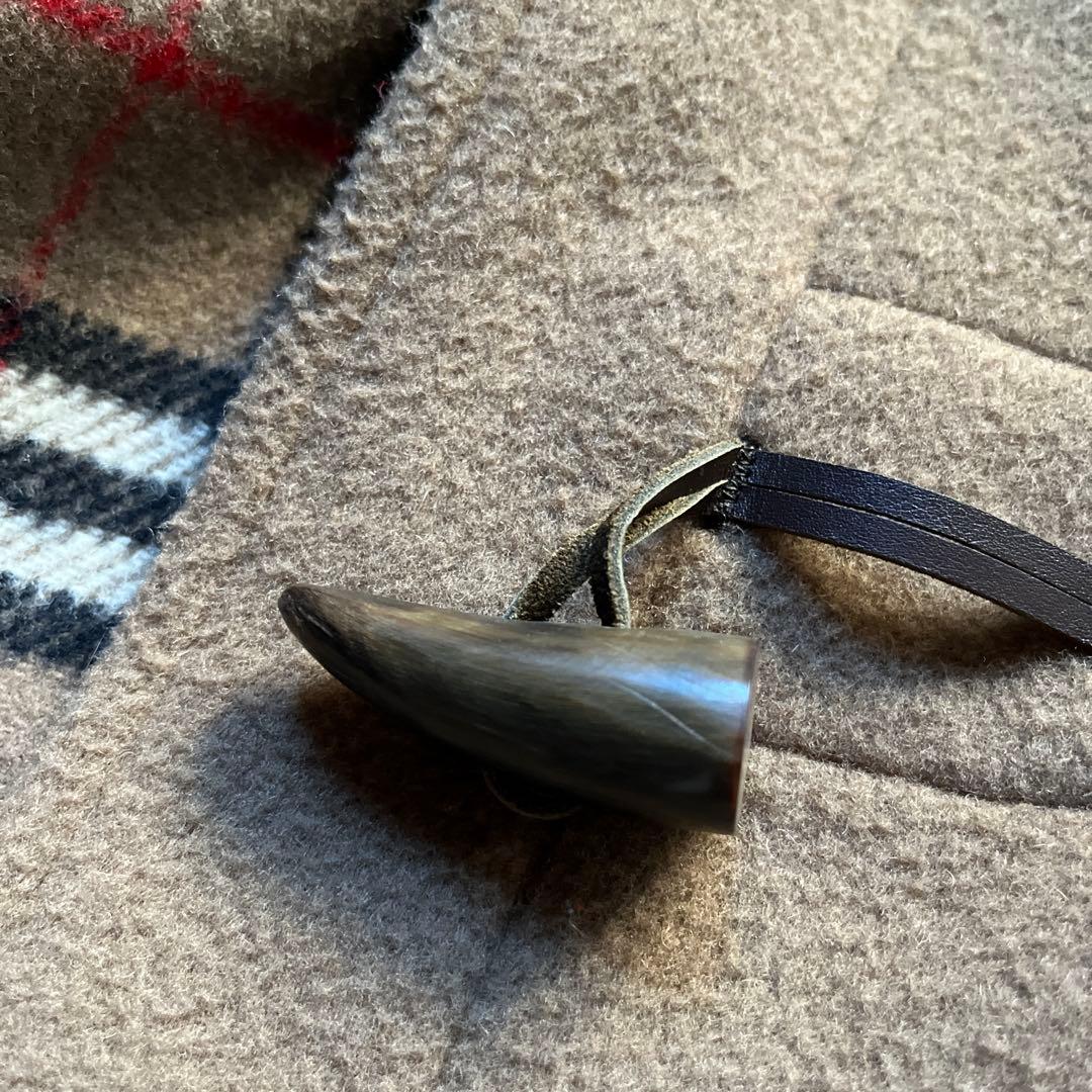 【ファンファン】バーバリー　ノバチェック　キャメル　ダッフルコート　英国製