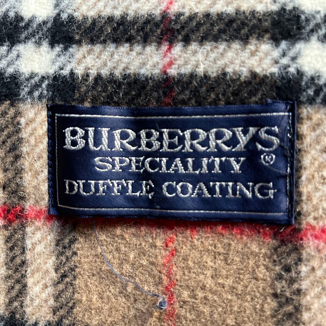 【ファンファン】バーバリー　ノバチェック　キャメル　ダッフルコート　英国製