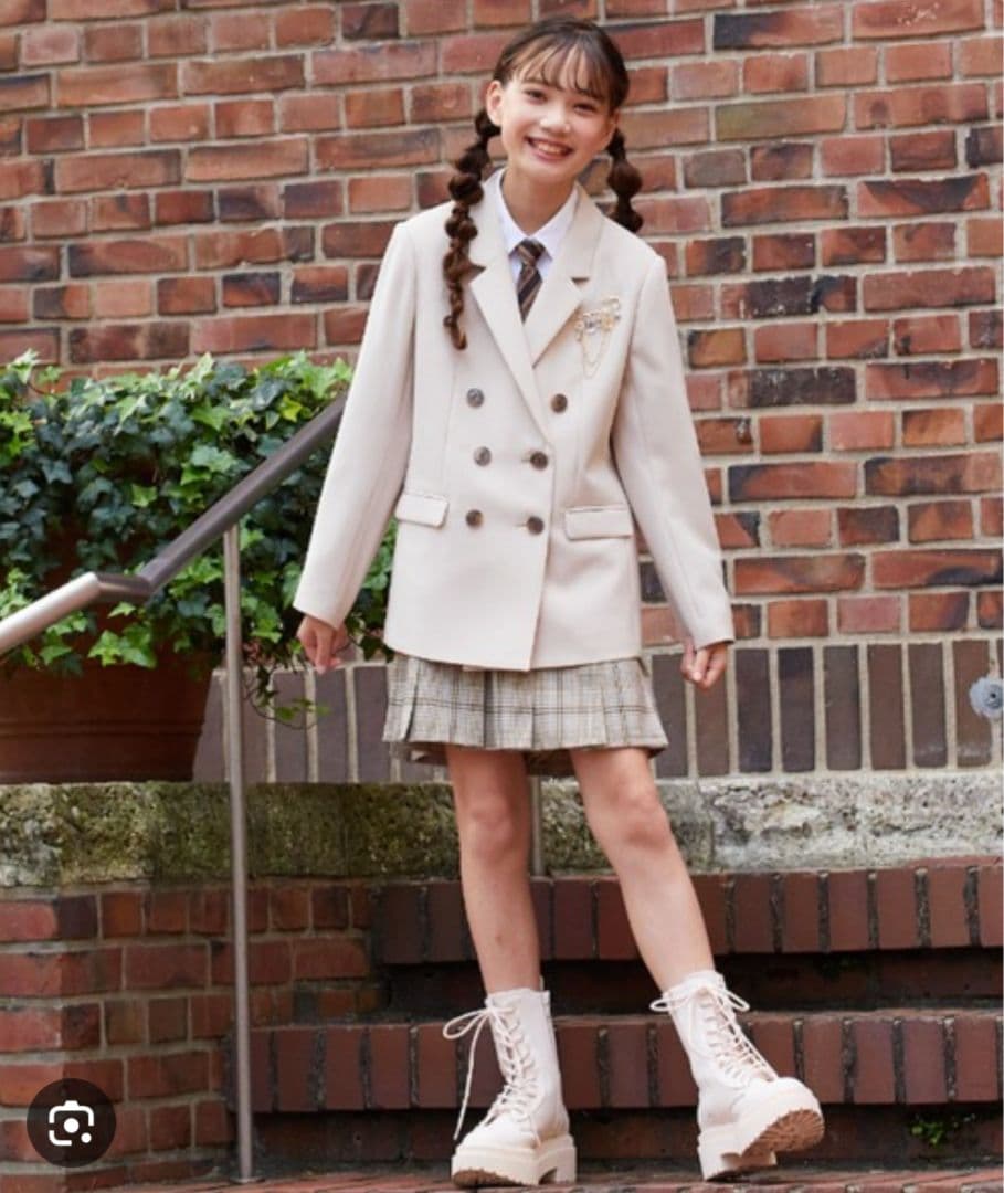 にょん【女の子160cm】入学式 卒業式 結婚式 子供服 フォーマル