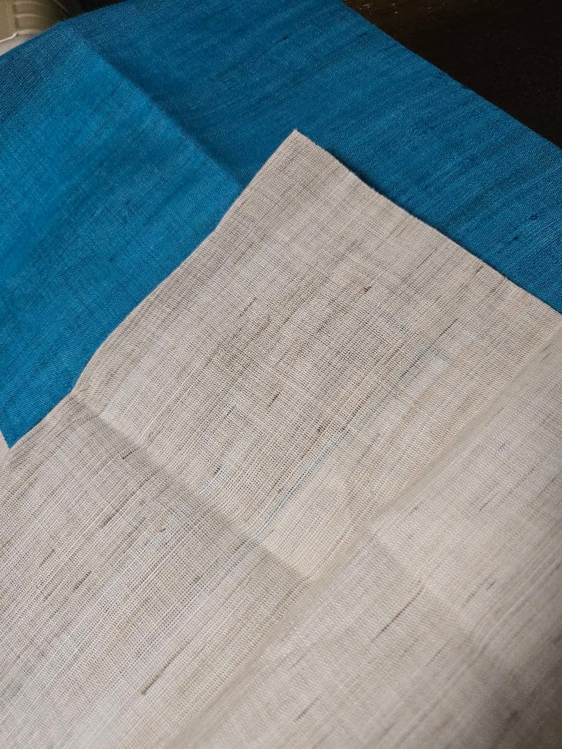 !日本橋竺仙 麻リバーシブル 名古屋帯 美品