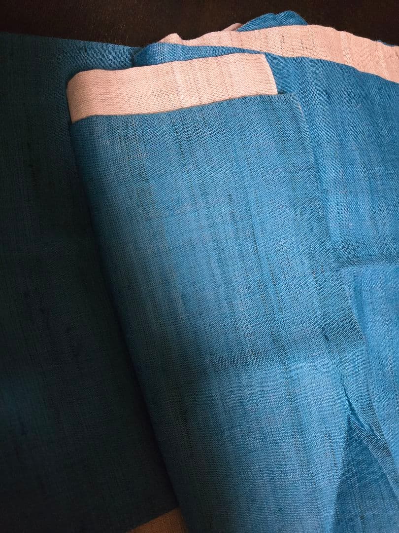 !日本橋竺仙 麻リバーシブル 名古屋帯 美品