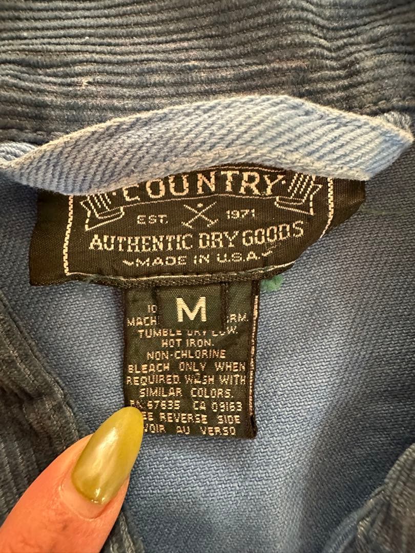 Polo ダッフルコート 青　ラルフローレン　古着