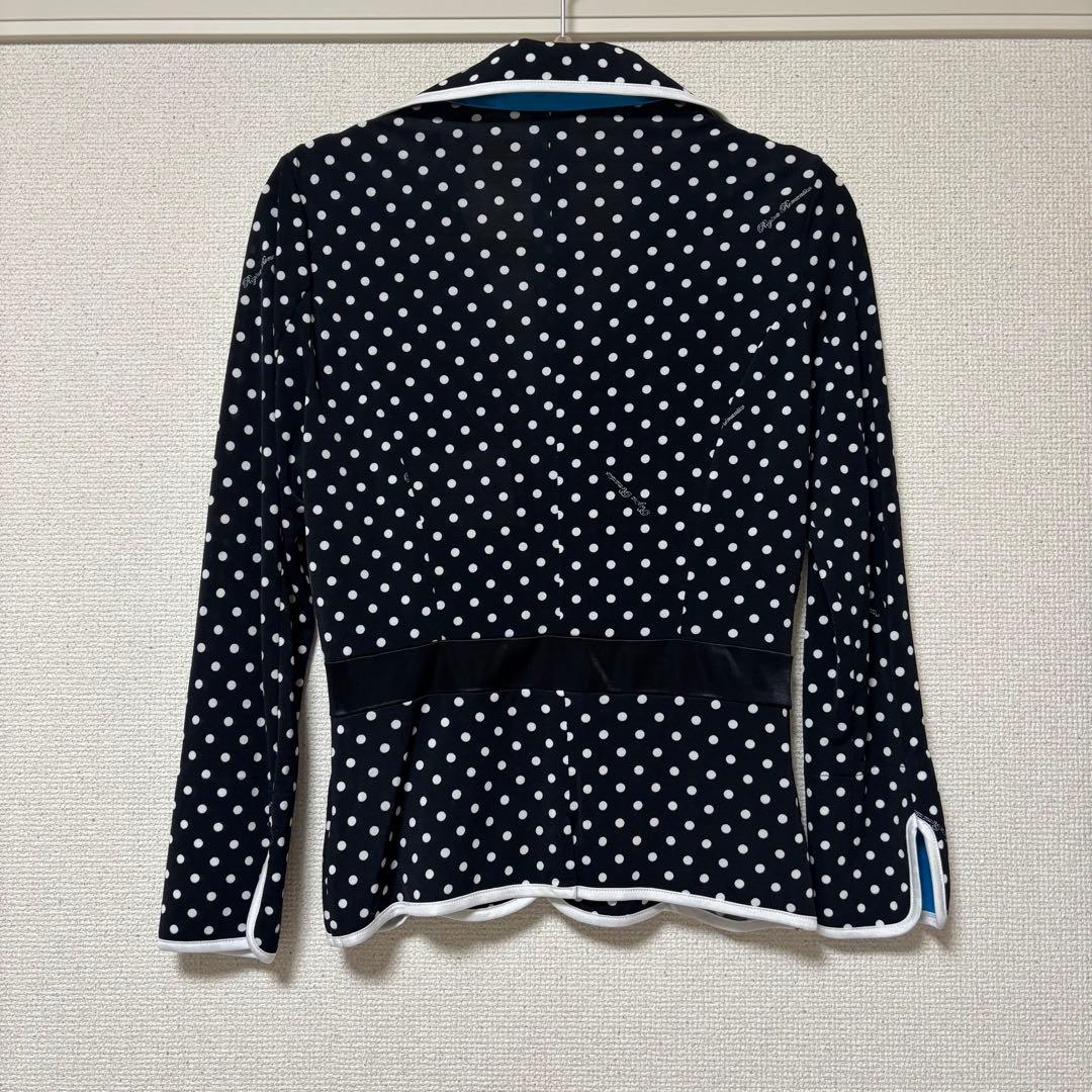 【美品】レジィーナロマンティコ水玉セットアップストレッチ◎ ジャケット×スカート