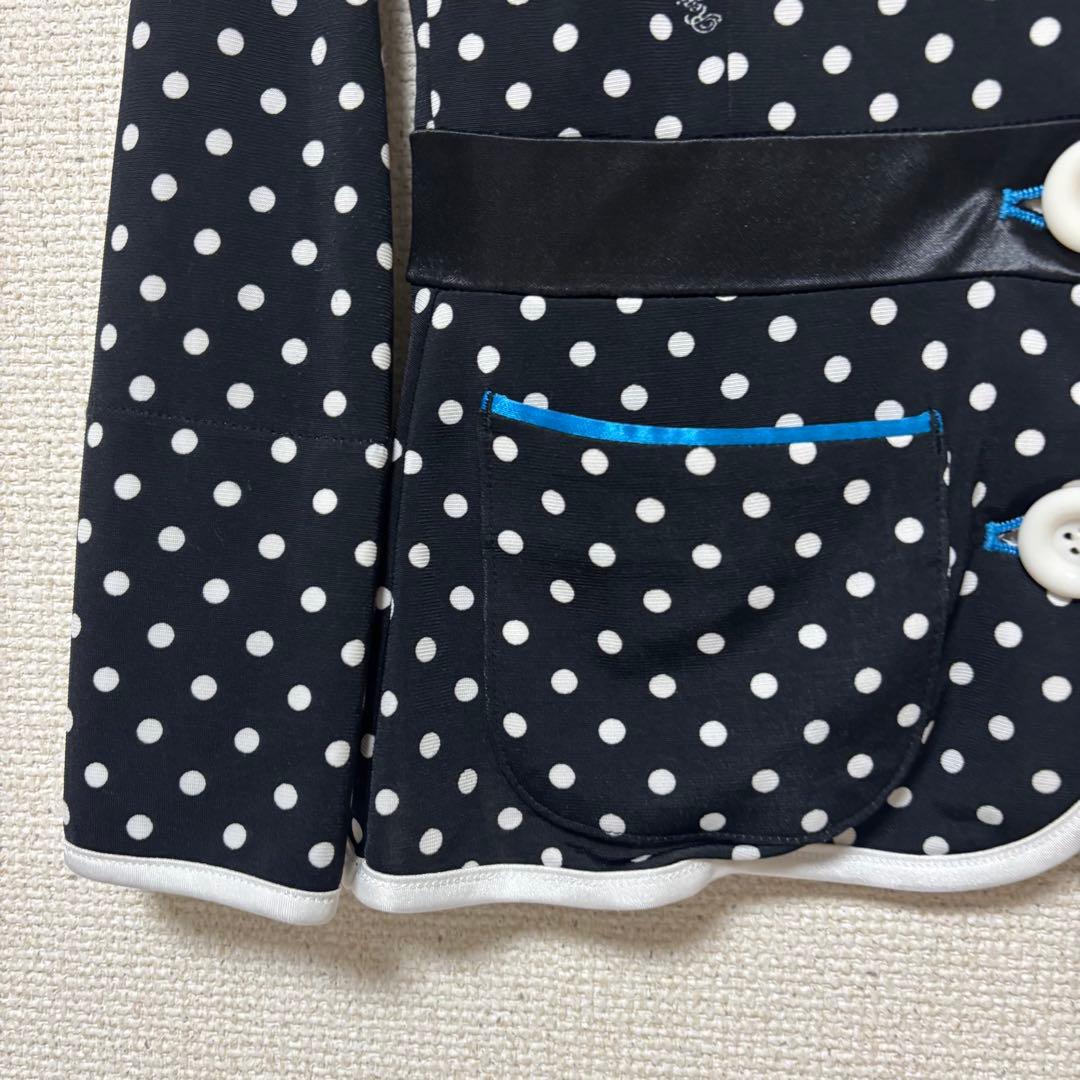 【美品】レジィーナロマンティコ水玉セットアップストレッチ◎ ジャケット×スカート