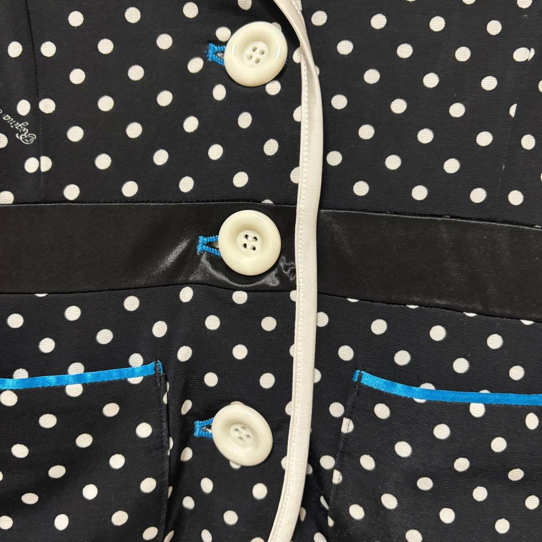 【美品】レジィーナロマンティコ水玉セットアップストレッチ◎ ジャケット×スカート