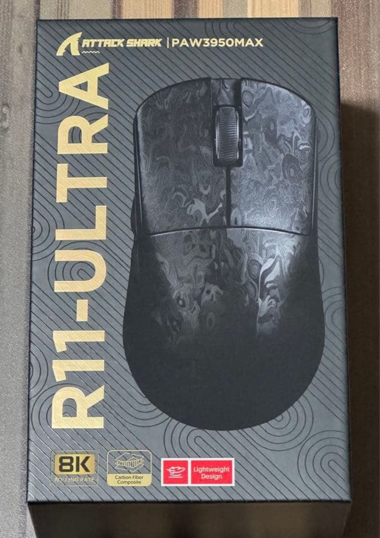 ATTACK SHARK R11Ultra ゲーミングマウス ワイヤレス