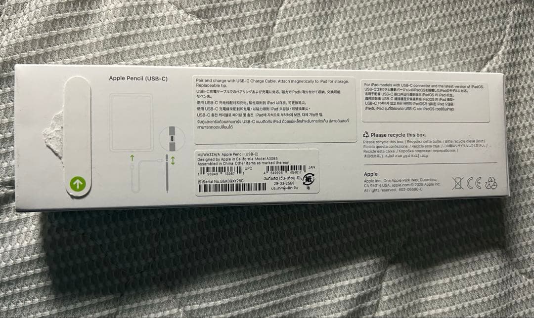 Apple Pencil (USB-C) ホワイト