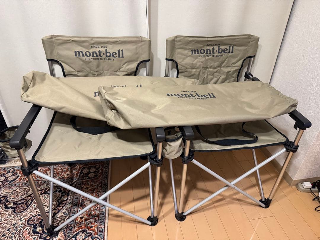 mont-bell アウトドアチェア 2脚セット
