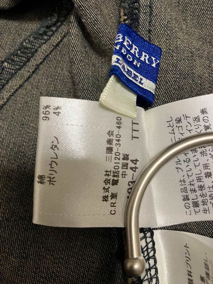 バーバリーブルーレーベル　デニムワンピース