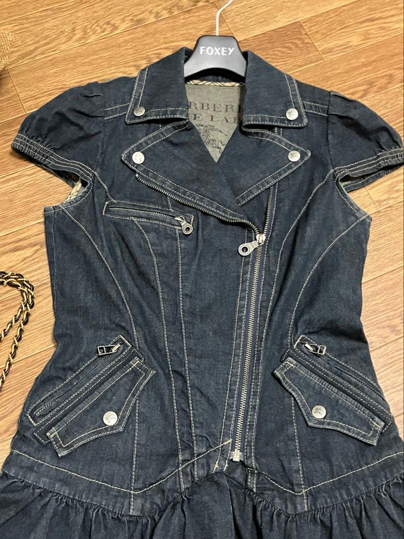 バーバリーブルーレーベル　デニムワンピース