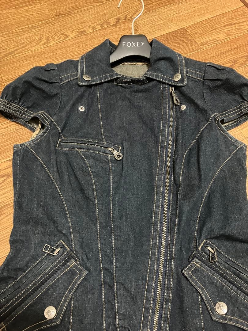 バーバリーブルーレーベル　デニムワンピース