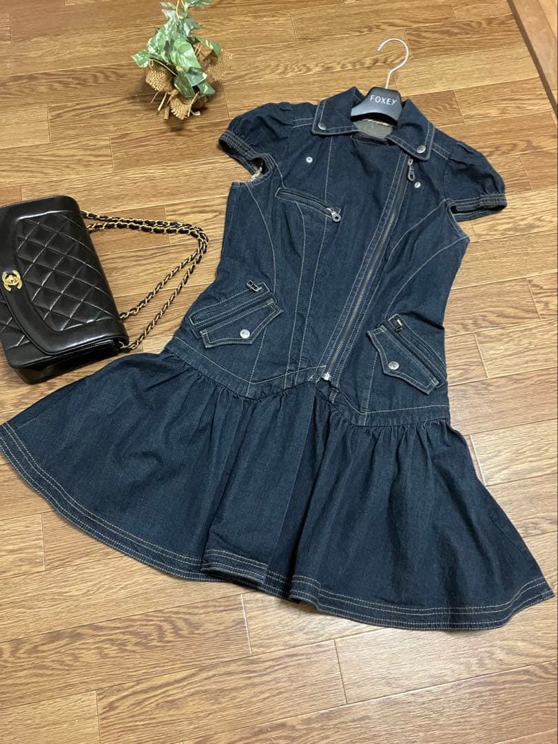 バーバリーブルーレーベル　デニムワンピース