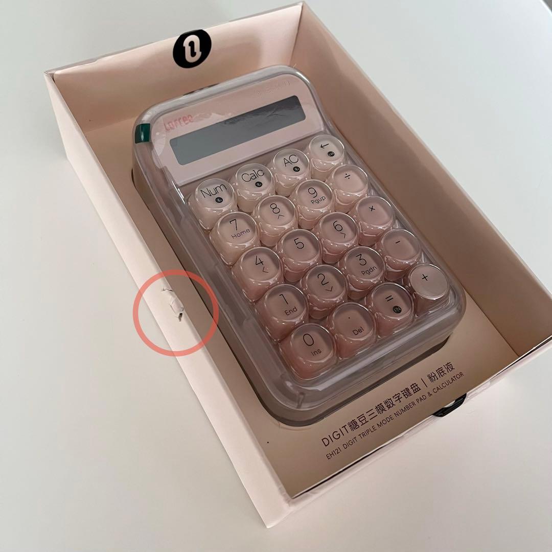 【正規品】Lofree Foundation ワイヤレス 電卓 テンキー ピンク