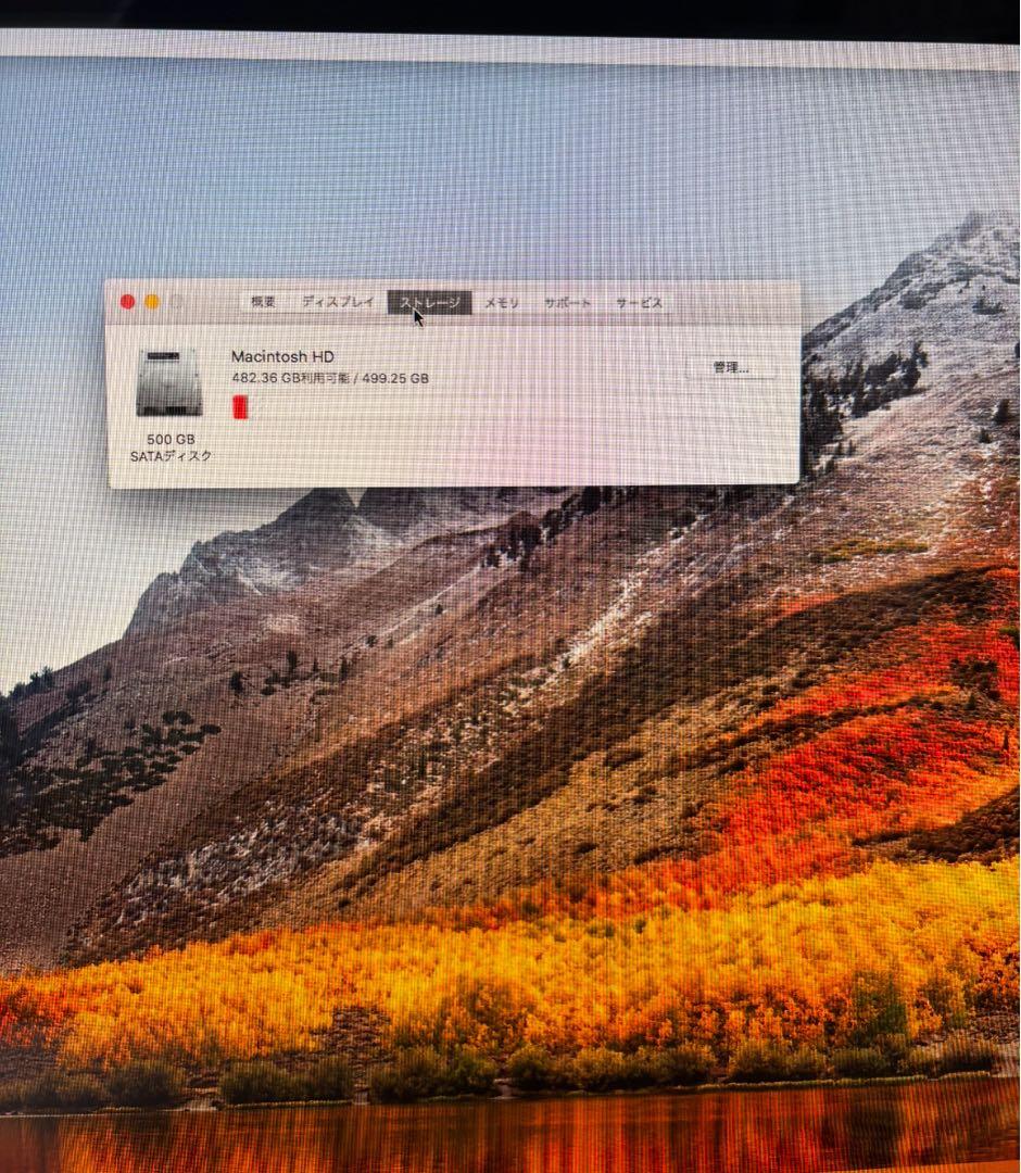 iMac 21.5インチ 2010 12GB 500GB high sierra