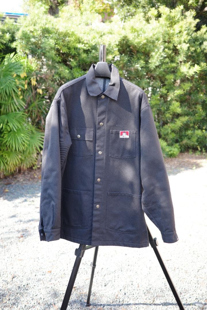 BEN DAVIS 　ブラック カバーオール　 L 　ベンディビス