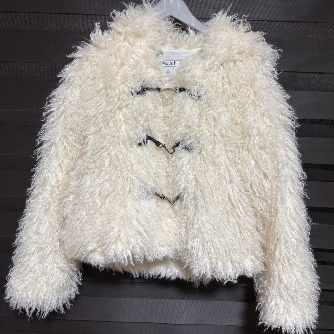 Darich ファーボリュームデザインコート IVO アイボリー