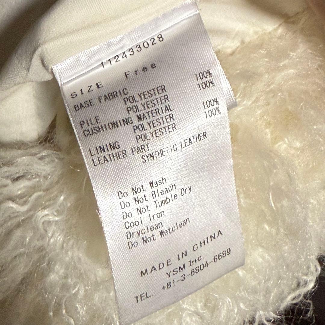 Darich ファーボリュームデザインコート IVO アイボリー