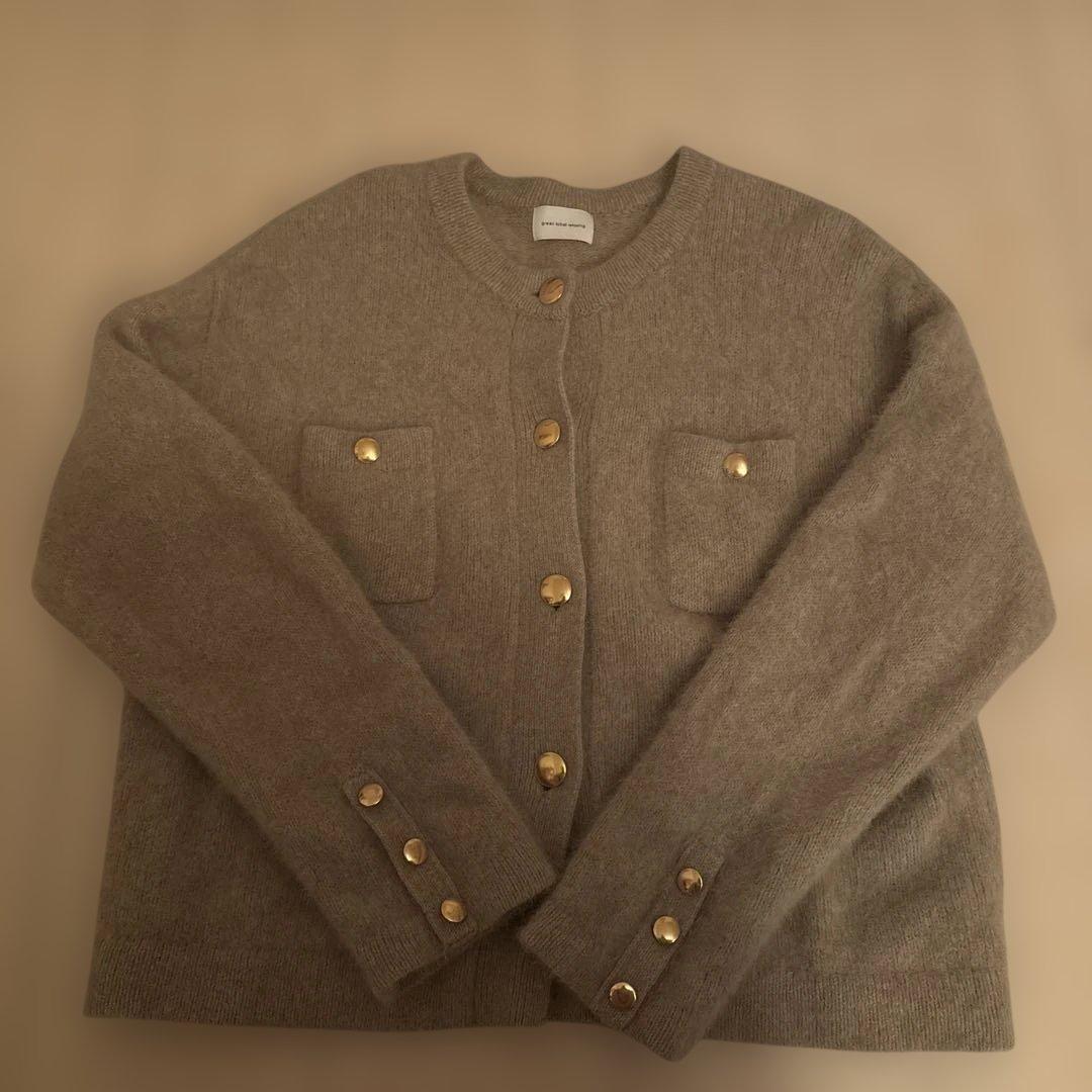 結論シリーズ デイリーエリートカーデ ベージュ　試着のみ