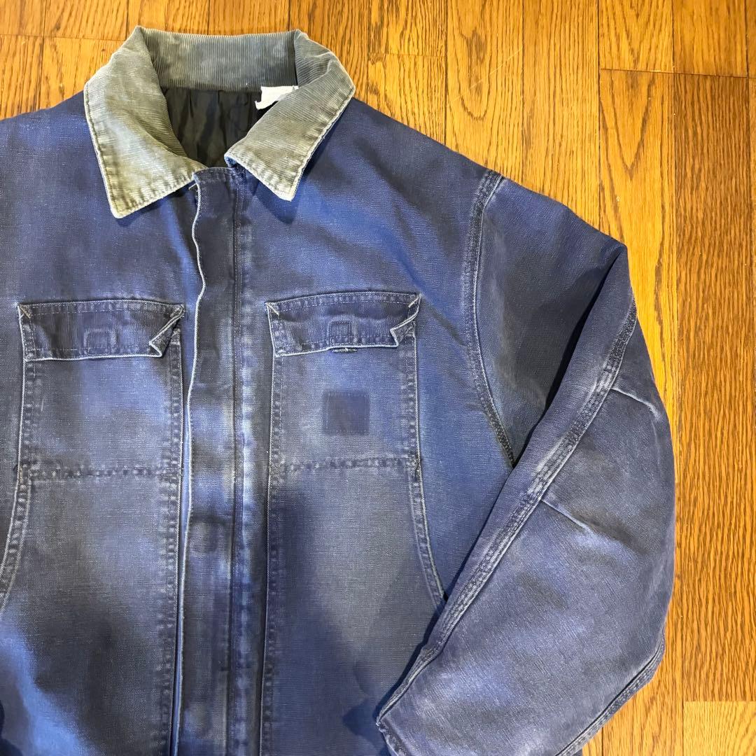 ぽ*て様 カーハート　ネイビー　トラディショナルコート　フェード　激渋