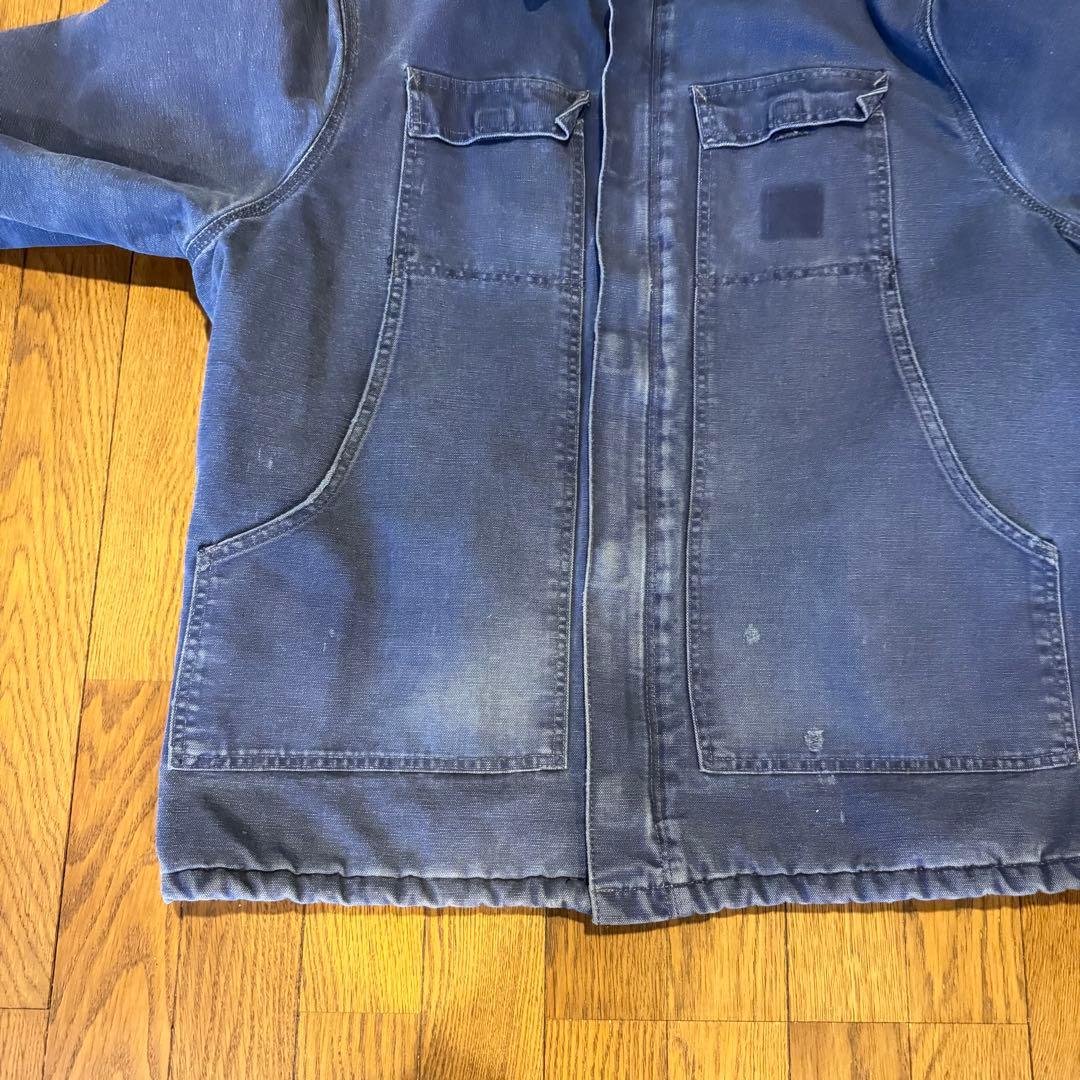 ぽ*て様 カーハート　ネイビー　トラディショナルコート　フェード　激渋