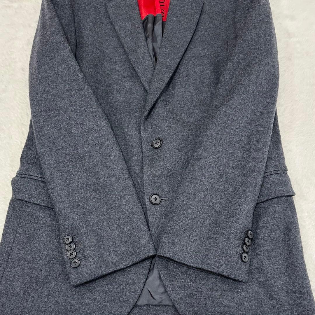 極美品✨movb モーヴ ウールジャージ スーツ セットアップ グレー Lサイズ
