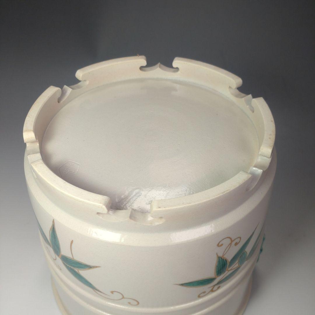 イ50 皆具『犬山　竹の絵　在銘　共箱』茶道具　水指杓立蓋置建水