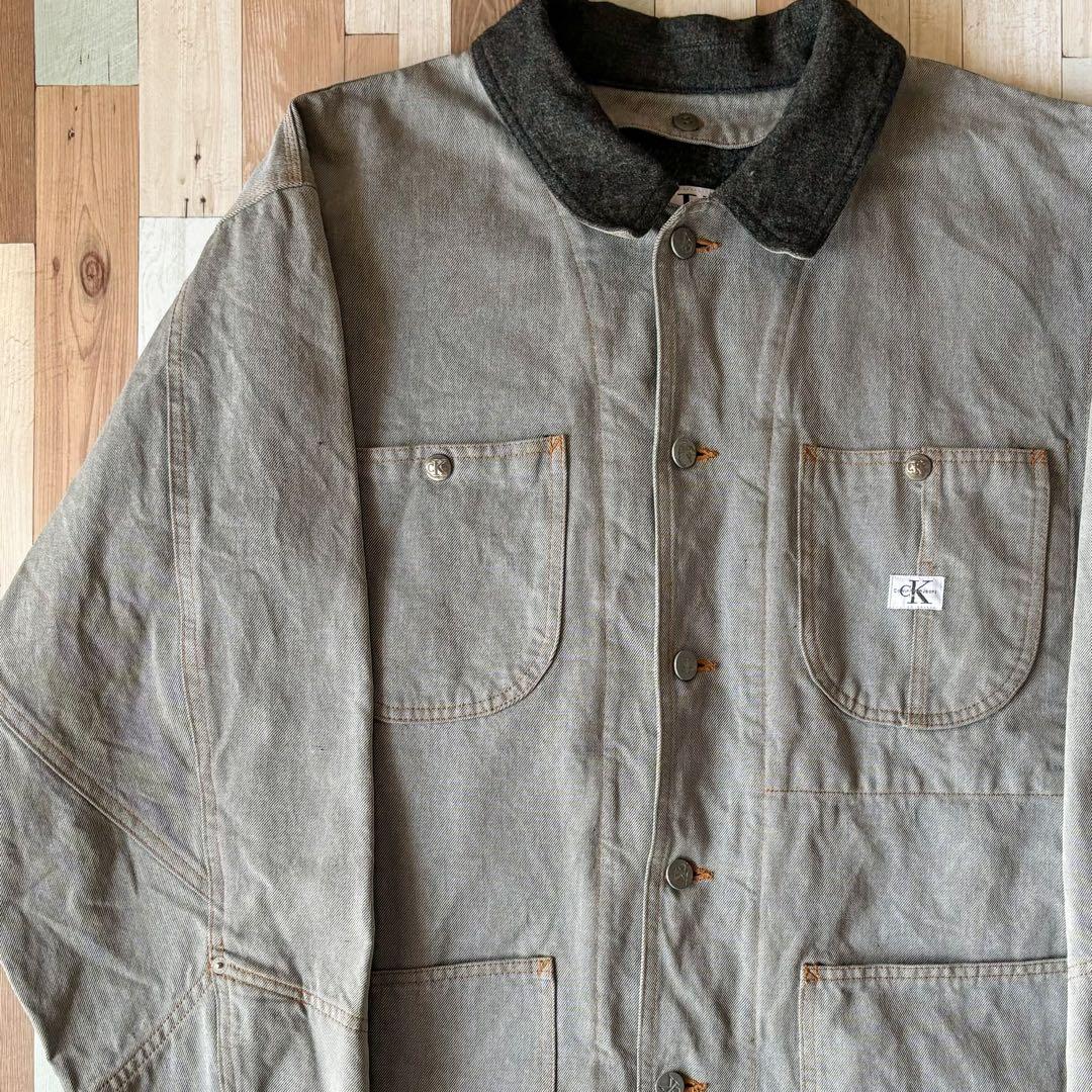 90s   デニムカバーオール M ライナー着脱可能 古着