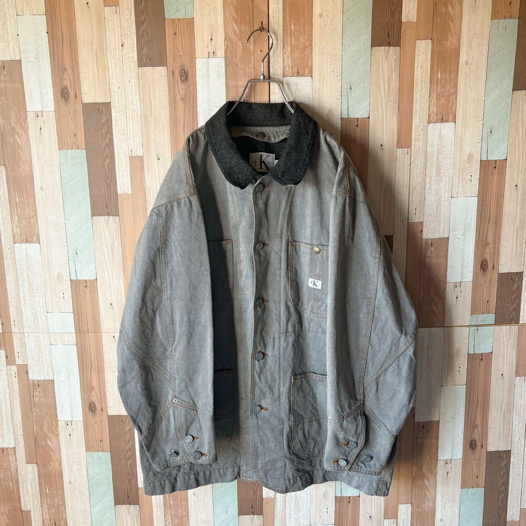 90s   デニムカバーオール M ライナー着脱可能 古着