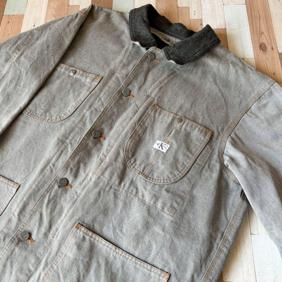 90s   デニムカバーオール M ライナー着脱可能 古着
