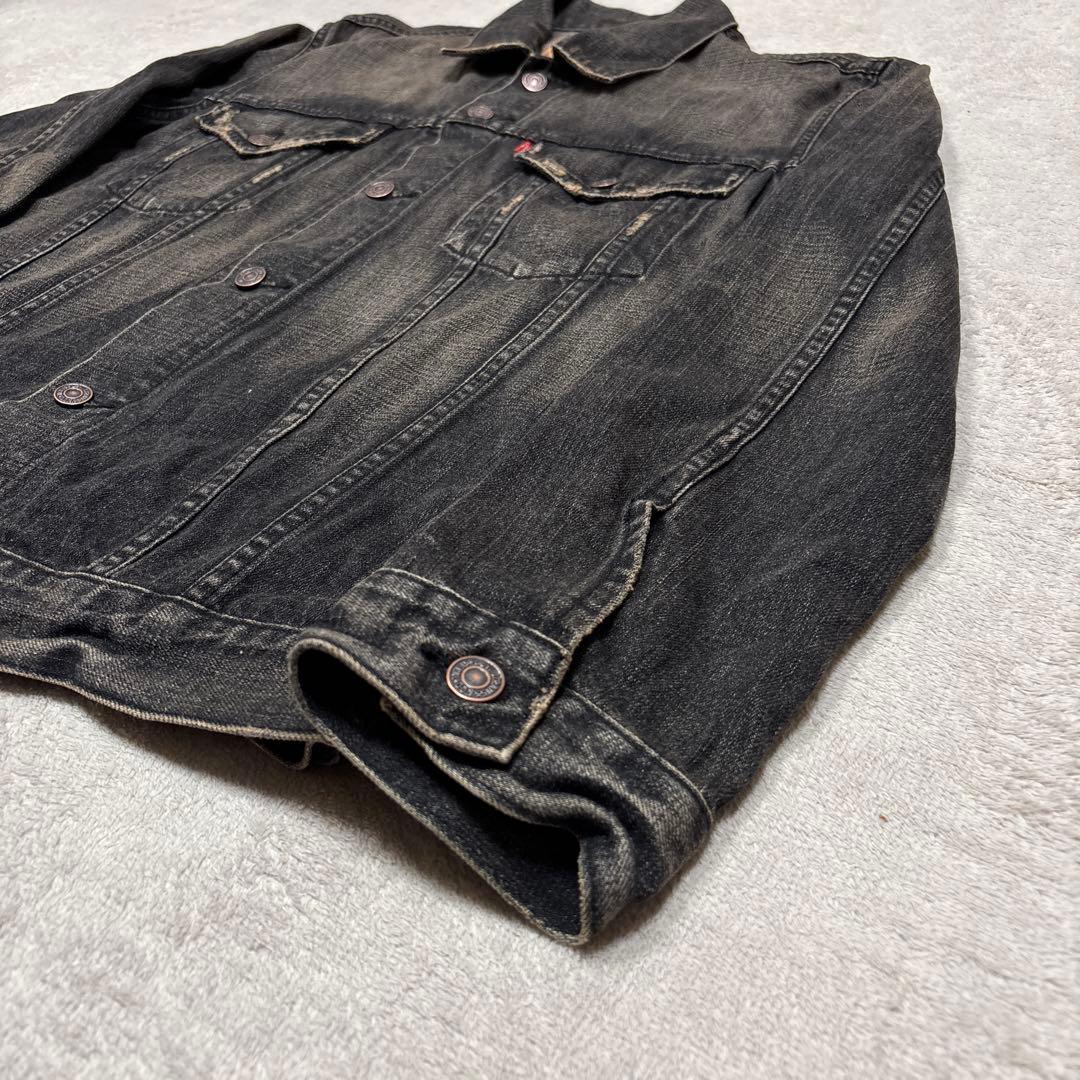 00s美品✨XL リーバイス 70599 先染めブラック デニムジャケット
